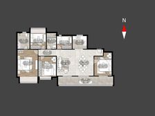 龙湖景粼天著 168平5居 南向毛坯 自住保养好