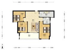 碧桂园新交付小区,精装全南三室,美丽,随时可看