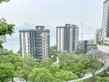 江北嘴保税港地铁旁,头排带150㎡大花园,带产权车,采光好