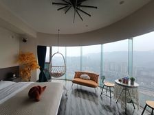 一线江景房、解放碑(海客瀛洲) 六房 在家俯视长江风景