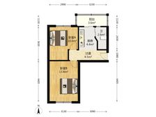 扶轮小/学 河北一片 私产满五年可贷/款 南北通透两室