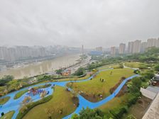 北滨路看江洋房顶跃 五房 带100屋顶花园 头排看江看公园