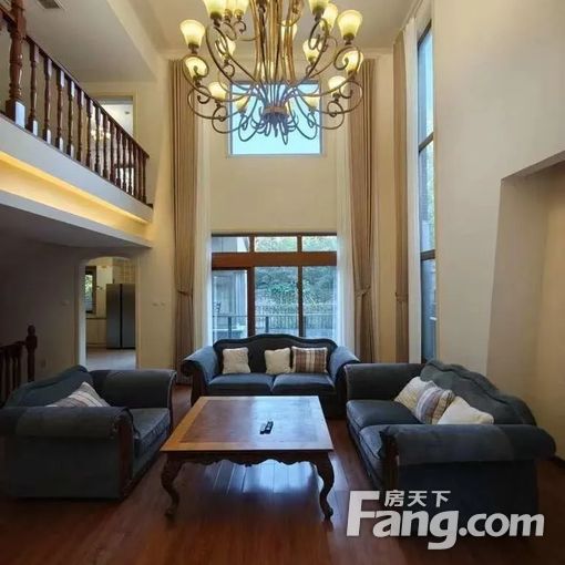 龙湾别墅 二期单排独栋 客厅大挑空 前后间距大 同看优山美地