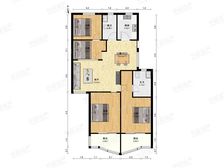 罕见三房两卫,小区中间位置,不靠马路,非一楼