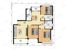 3房2厅2卫带产权车位精装修拎包入住