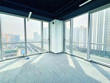 东四环广渠路地铁口 联美大厦448平精装遗留带家具出租