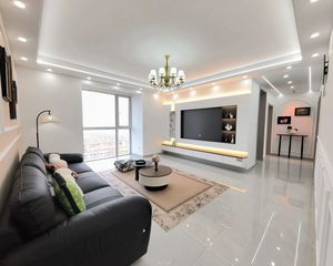 仅付1,明德新辰盒马,125平3室,落地窗,精装带家具