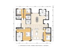 远洋天著春秋一期240m2平3 四居室 合计320平的毛坯