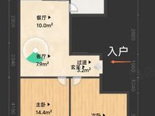 菱洲雅庭2室2厅1卫南朝向108.0万元/套出售