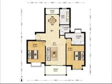 08年次新,三开间朝南,沿河景观高区,板式户型