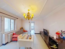 小关北里93年三居室客厅18平,2层全明格局东南北