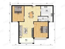 主卧朝南,环境优美,交通便利,居家装修