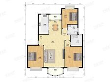 苏州河,飞机户型,地铁商场环绕,楼层采光好