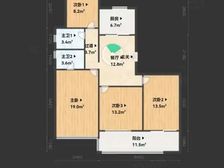 大发中山隽府4室1厅2卫南朝向220.0万元/套出售