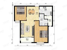 主卧朝南,开放式厨房,小区中心位置,非顶楼房