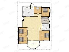 稀缺东边套,4房南北通,飞机户型,采光楼层好