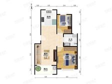 得房率高,主卧朝南,小区中心位置,采光充足