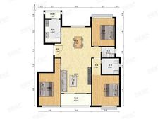 周康住宅品质担当,御沁园新上南北通大三房,一梯两户,中间楼层