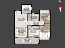 锦云华庭 3室2厅 毛坯