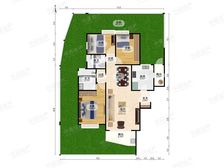 静安枫景一楼带花园3房2卫急售