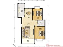 金沙嘉年华南北通透两房 中装电梯中层 随时看房