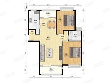 新江湾合生三期,户型天花板,有车位,看房有钥匙