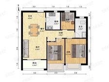 唐镇豪宅小区地铁200米,临河景观中间楼层,前后无遮挡视野好