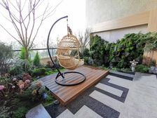 成都南门合院别墅!上下两层带40平花园!实得面积200平!