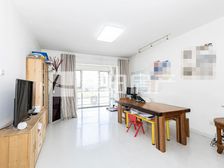 万柳东西通透双卫大两居,落地窗,高楼层,层高2米7,大客厅