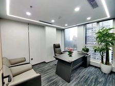 CBD核心 万达广场96平 精装遗留带家具2隔间+10工位