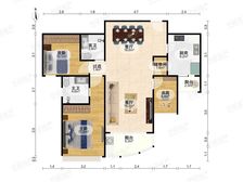 电梯房,大开间,主卧朝南,品质小区,环境优美,精装修