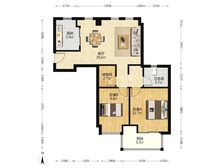 南北通透万科新里程2室2厅