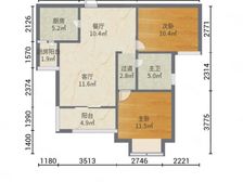 朵力池上春天2室2厅1卫南朝向25.0万元/套出售