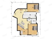 虹桥新城低总价两房,东边套全明户型,价格可谈中介费有优惠