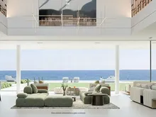 西班牙埃斯特波纳带无边泳池的独立别墅