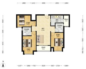 小区地段好,配套齐全,此房是中间套,中楼层