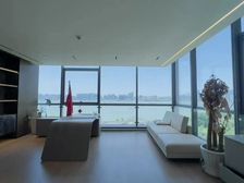 一线江景整层2300方企业总部大厦出租,300万豪华装修!