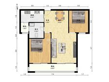 地铁房 有产权车位 带3阳台 在赠送露台