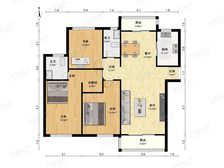 小区中间位置,高区南北通透,看苏州河