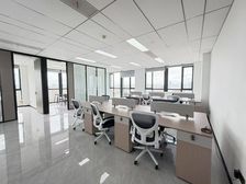 (房东直租)东部新城温州银行大厦165平带全套办公家具出租