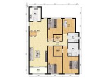 新上,有附送面积,得房率高,前排采光视野好