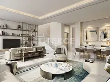 俯瞰迪拜汽车城(Dubai Motor City)赛车场的公