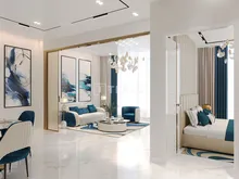 迪拜硅绿洲带泳池的家具公寓