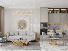 阿拉尼亚(Alanya)带泳池住宅区内的城景公寓