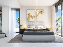 马贝拉中心附近综合楼的海景房产