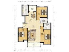 南北通透浦发博园公寓3室2厅