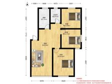 真源小区 110.56平3居 南北向简装修 随时签约