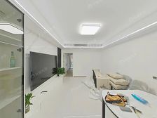 凌兆生活区,花园两房,位置安静一梯两户,精装修,没有住过。