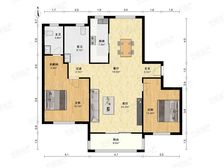 厨卫朝北,大开间,品质小区,繁华地段