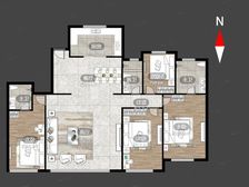 (新出 急售)送车位 精装修未入住 龙湖物业 六恒系统